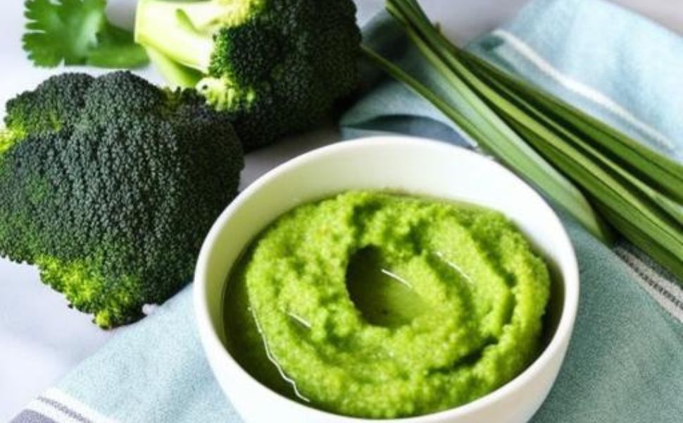 broccoli puree; broccoli puree recipe; broccoli puree 6 month old; broccoli puree ideas
