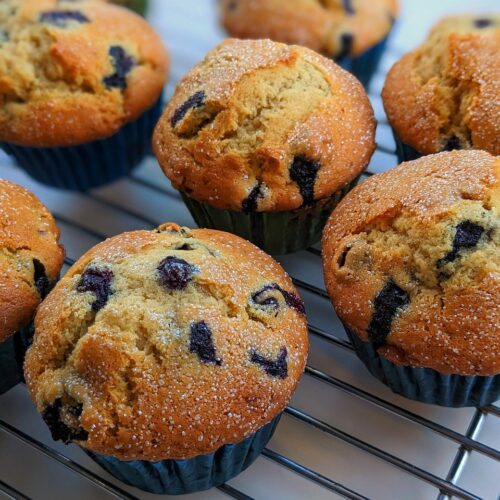baby blueberry muffins; healthy blueberry muffins; blueberry oatmeal muffins; almond flour blueberry muffins